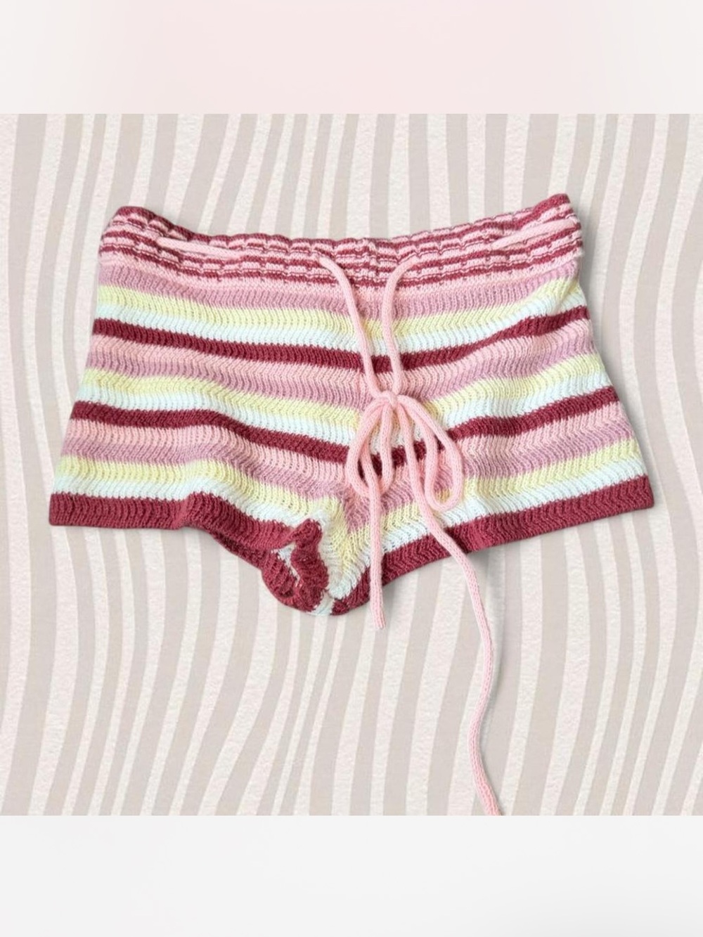 Striped Knit Shorts